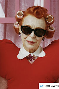 Iris Karina shooting ZOFF commercial