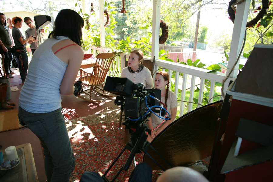 Iris Karina shooting the misic video 'Don't give up on me' by Veronica Ballestrini