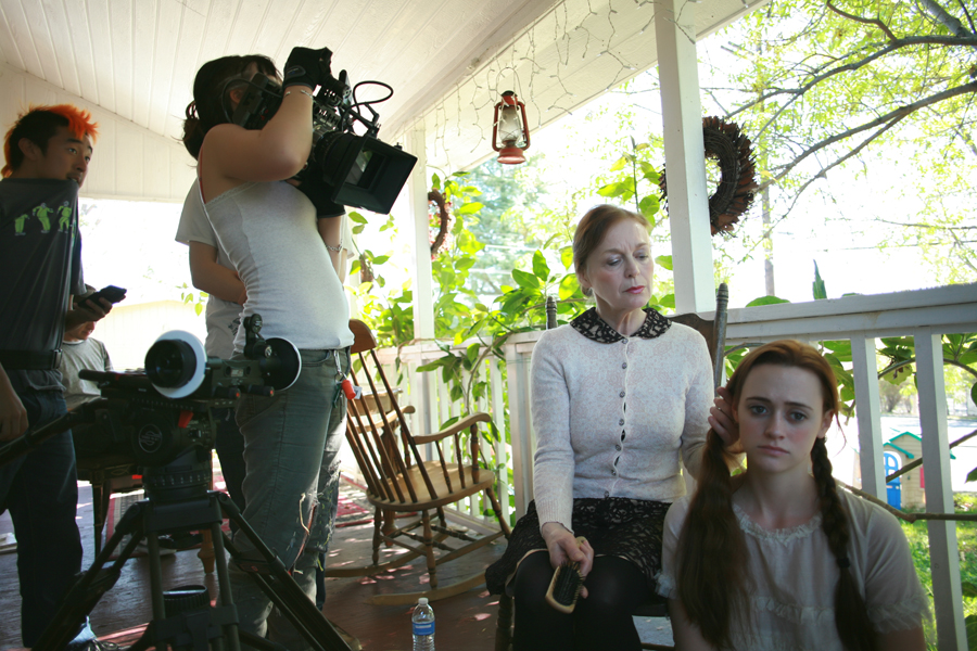 Iris Karina shooting the misic video 'Don't give up on me' by Veronica Ballestrini