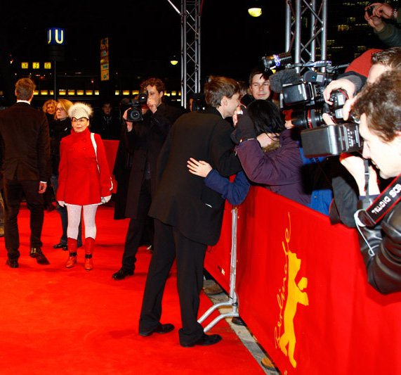 an Stahlberg,Allison Findlater-Galinsky,Marta McGonagle,Iris Lohninger,Marcus Mittermeier,red carpet,Berlinale,Shortcut to Hollywood