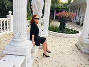 Iris Karina is on location at the Sunny Gables Estates shooting the music video 'Surrender Dorothy' for Bones directed by Daniel Behrens