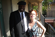 Iris Karina with actor and comedian Dannon Green