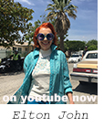 Iris Karina shooting the music video Tiny Dancer for Elton John