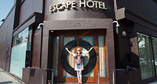 Iris Karina is one of the main charcters as the 'Face' of the ESCAPE Hotel. The world’s largest live-entertainment venue for escape rooms. From the Walk of Fame on Hollywood Blvd.