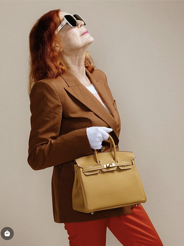 Iris Karina modeling for Ginza Hermes
