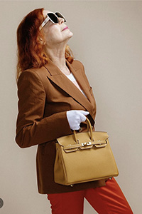 Iris Karina modeling for Ginza Hermes