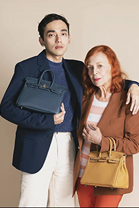 Iris Karina modeling for Ginza Hermes