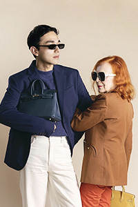 Iris Karina modeling for Ginza Hermes