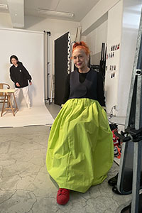 Iris Karina modeling for Herincye Spring 25
