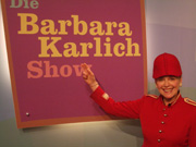 Iris Karina at the BARBARA KARLICH TV - SHOW in Vienna to present our Song 'Hello Berlin'