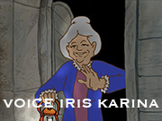 Iris Karina's voice in the animated film 'La Bëte des Vosges' directed by Diana Kennedy