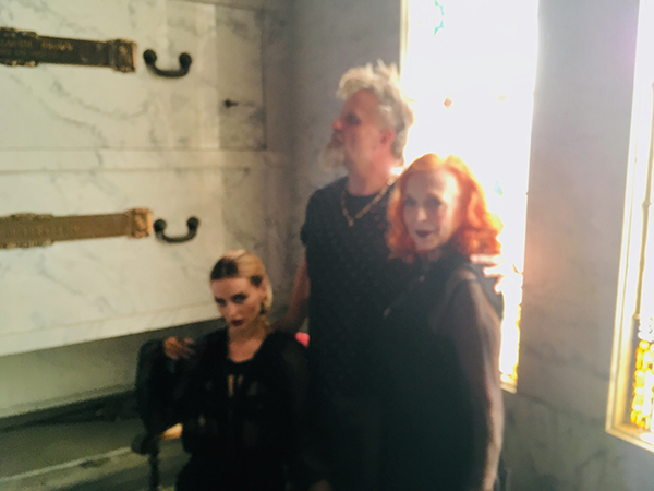 Iris Karina is the lead character in the music video UNSAINTED for Slipknot shot @ the Angeles Abbey Memorial Park.  Directed by Clown.