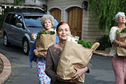 Iris Karina on set of Kroger - Taste of Italy shooting the commercial.