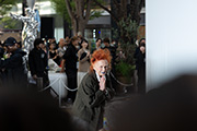 Iris Karina on the runway of Tokyo Fashion Crossing