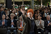 Iris Karina on the runway of Tokyo Fashion Crossing