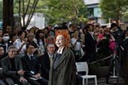 Iris Karina on the runway of Tokyo Fashion Crossing