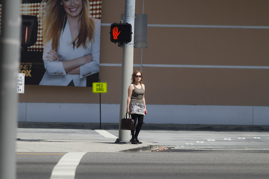 Iris Karina shooting a commrtcial at the FOX Studios