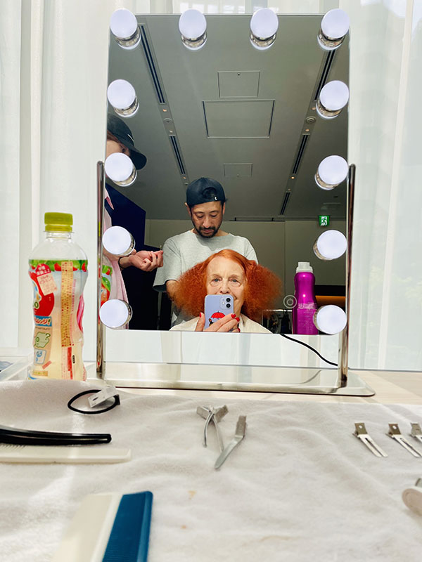 Iris Karina shooting a commercial for Glenvilet