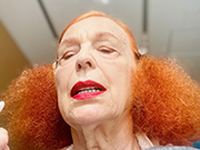 Iris Karina is shooting a commercial for Glenlivet